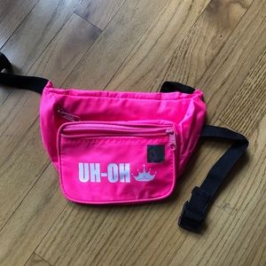 Zeta Tau Alpha pink fanny pack